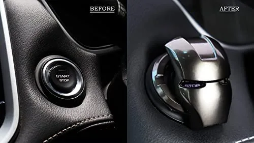 Car start Stop Button Cover - Iron Man model - Image 3