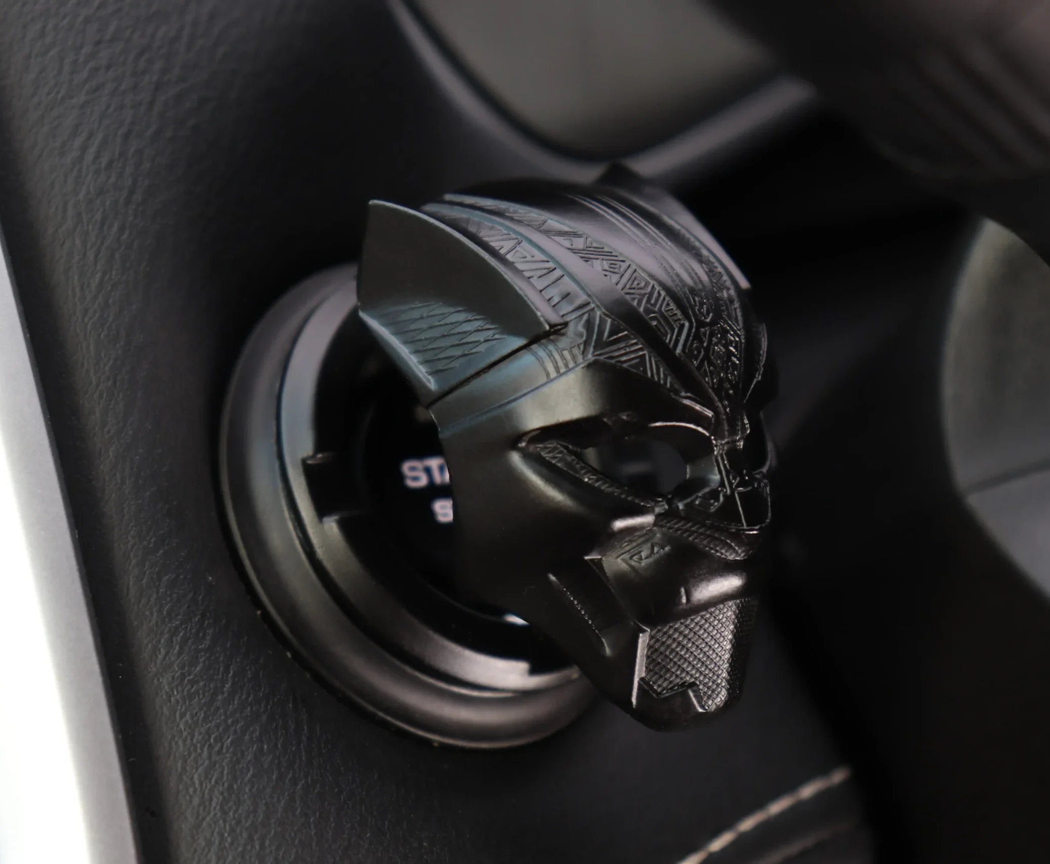 Car start Stop Button Cover - Black Panther model