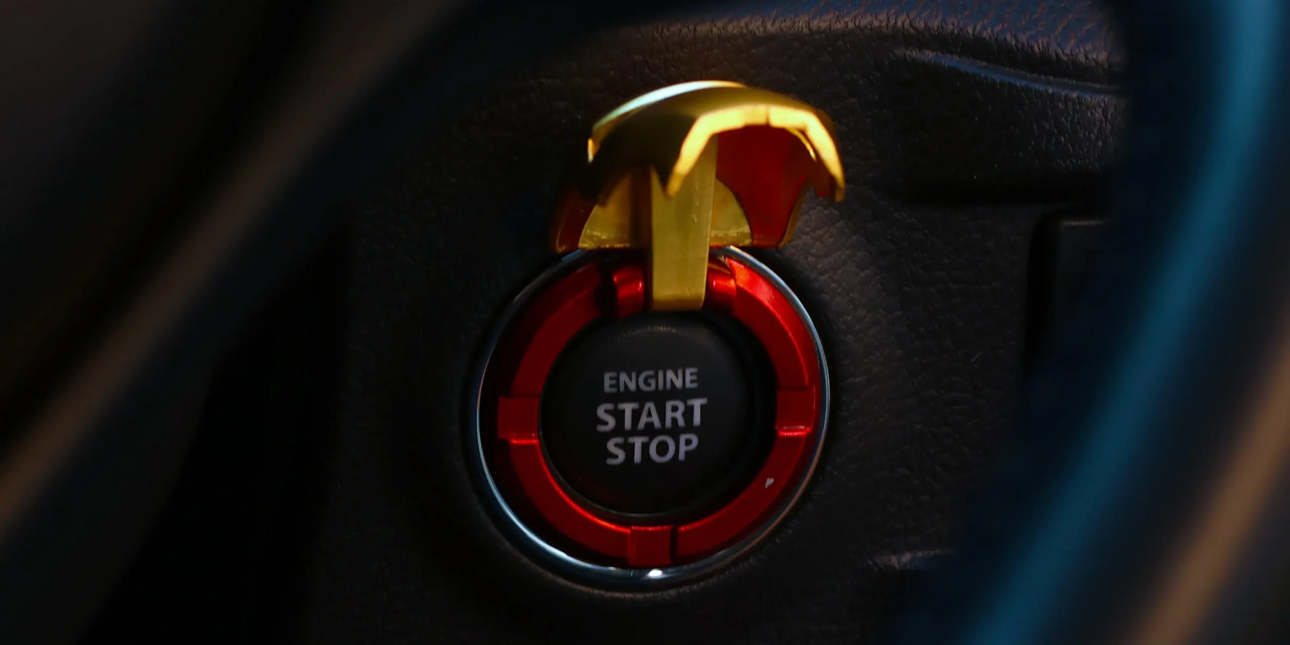 Car start Stop Button Cover - Iron Man Gold model - Image 3
