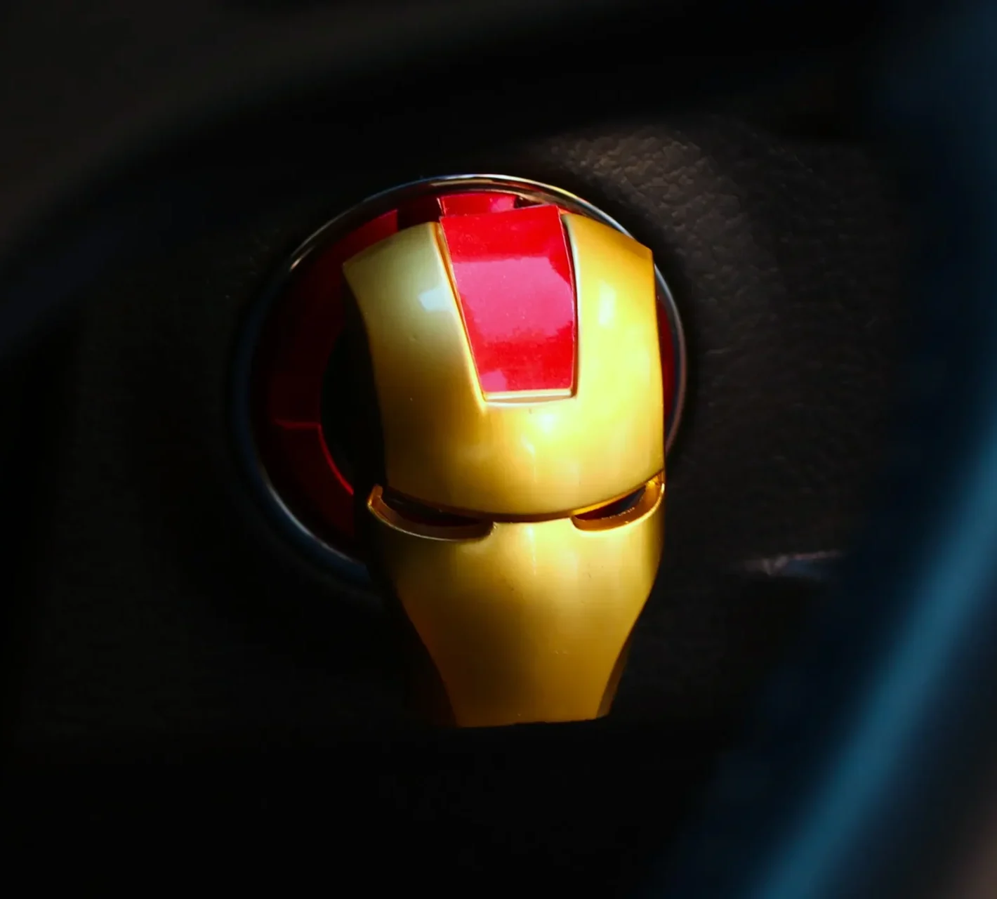 Car start Stop Button Cover - Iron Man Gold model